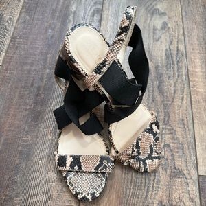 Cole haan grand snakeskin heels